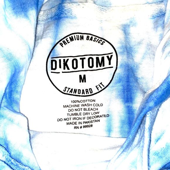 Dikotomy Tye Dye Short Sleeve Hoodie Medium - Picture 3 of 5